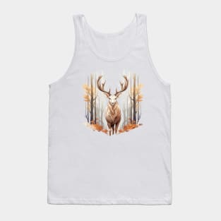 Deer And Forest Tank Top